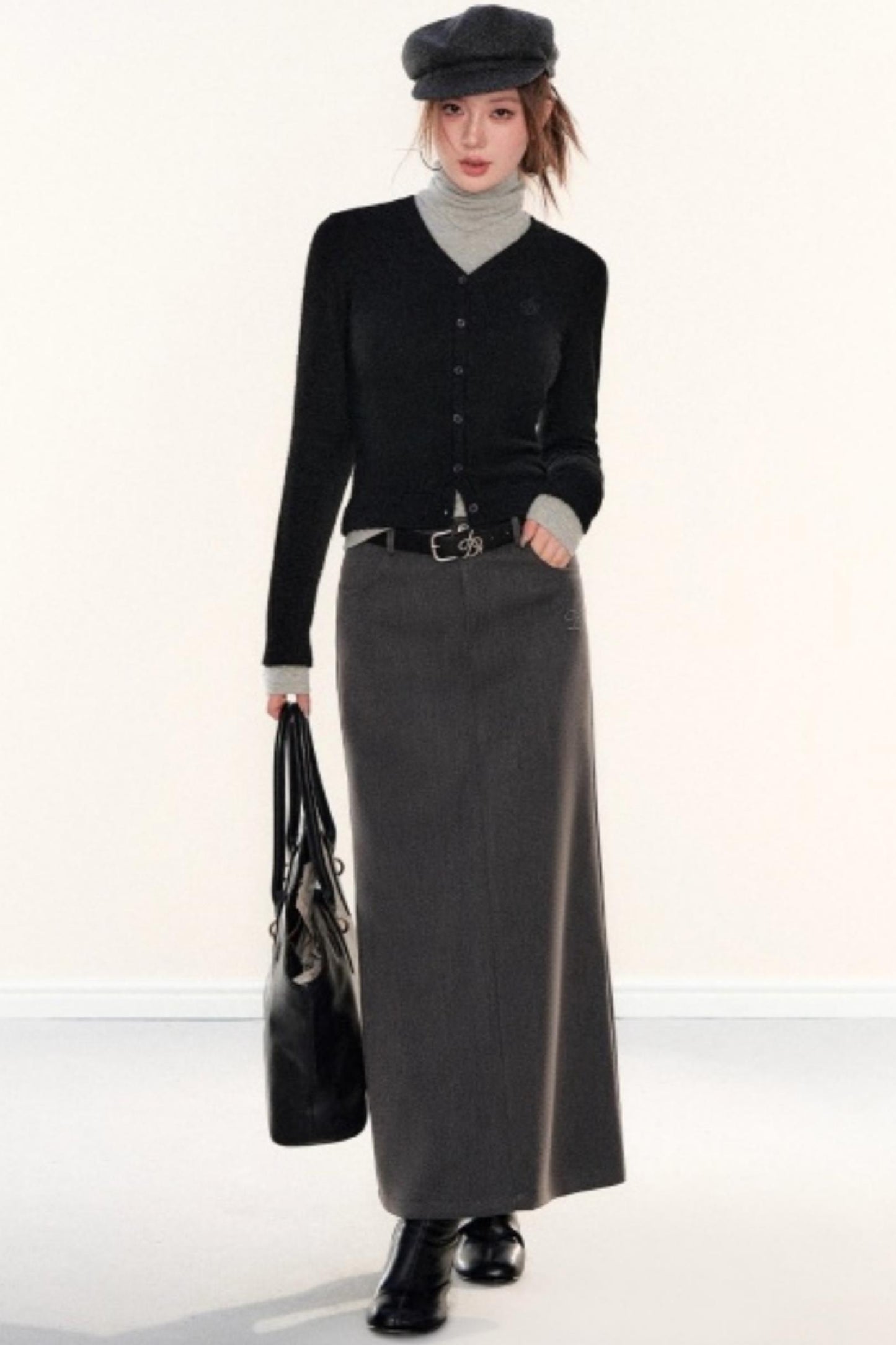 Slim-Fit Knitted Cardigan