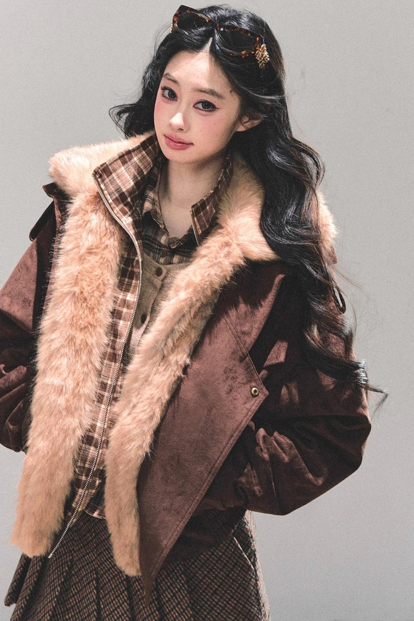 Plaid Padded Cotton Jacket