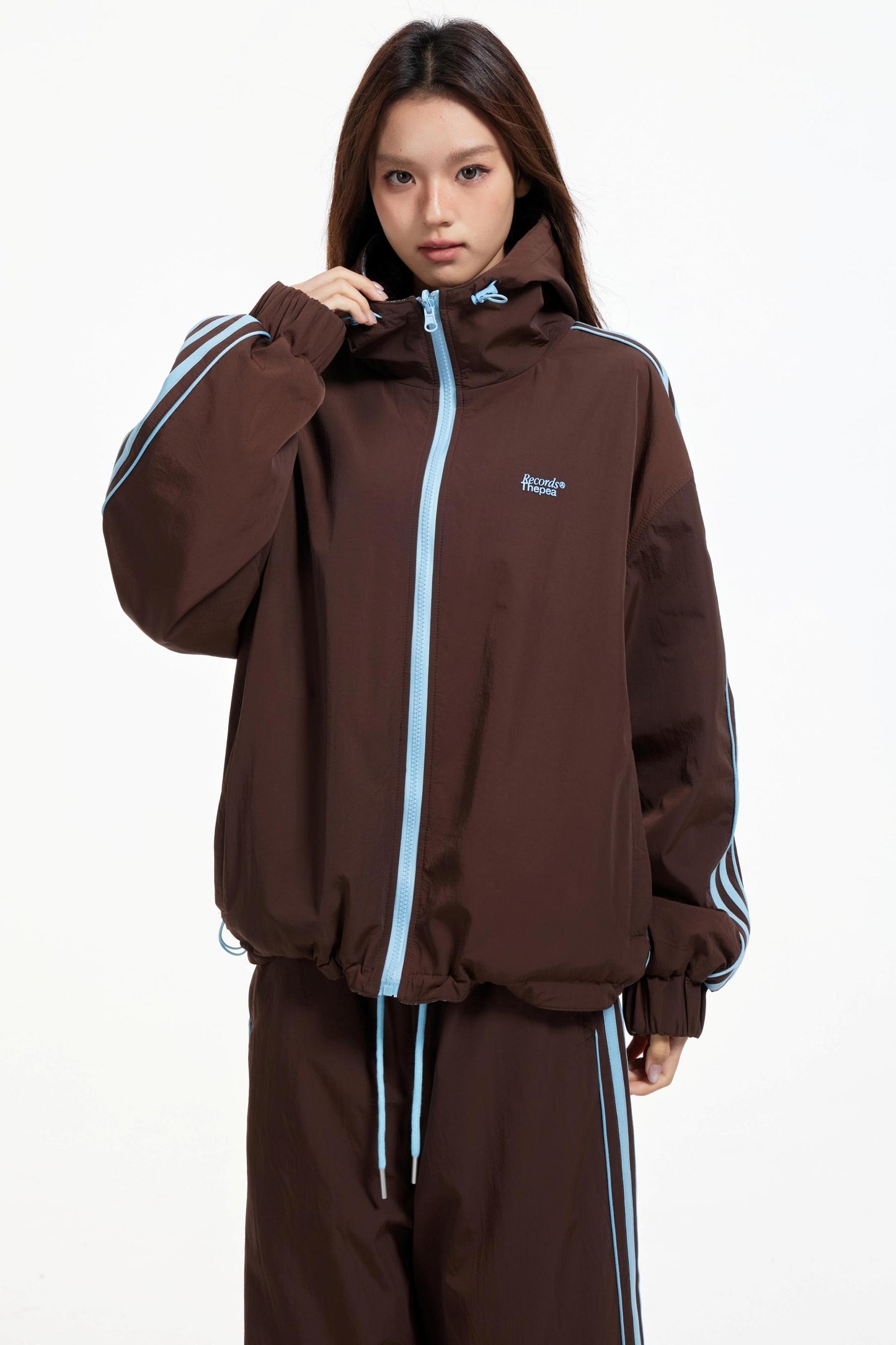 Lux Stripe Hooded Jacket Set-Up