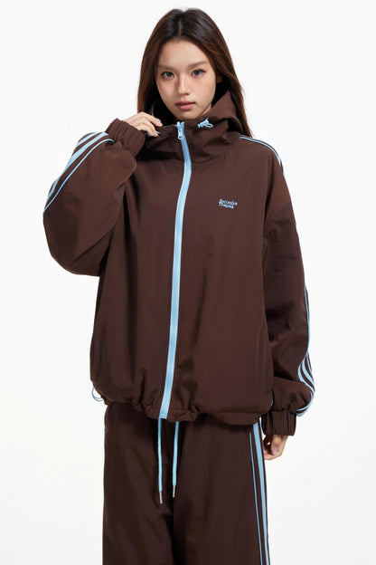 Lux Stripe Hooded Jacket Set-Up