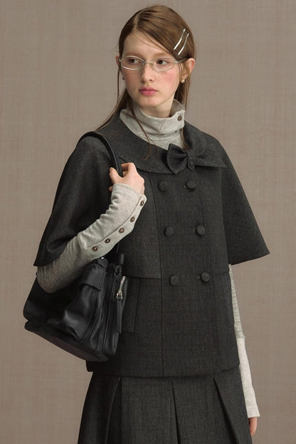 Retro Cape Vest Shawl Jacket Set-Up