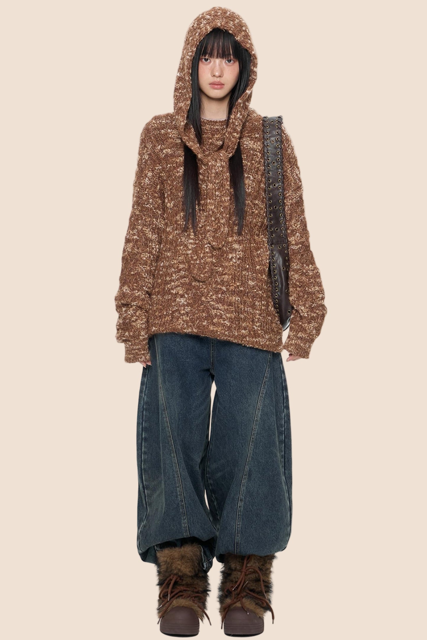 Vintage Knitted Top & Hat Set