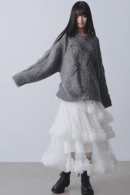 Winter Gift Bow Sweater