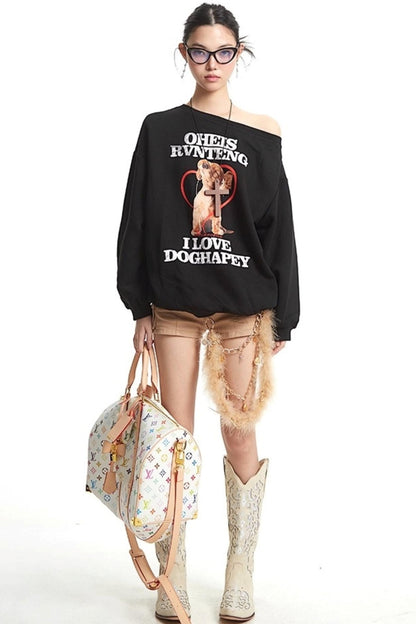 Vintage Lazy Sweatshirt