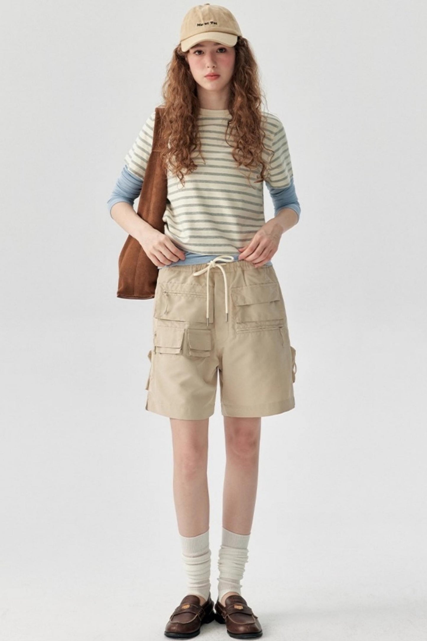 Matte Striped Cotton Top