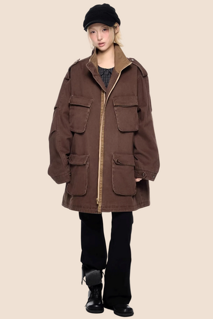 Washed Vintage Contrast Jacket