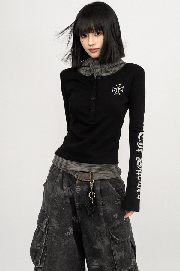 Spice Girl Long Sleeve Lazy Hooded Top