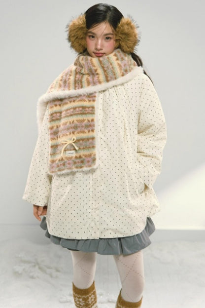 Fair Isle Plush Scarf