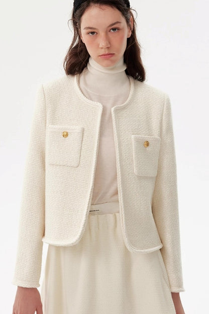 French Tweed Wool Jacket