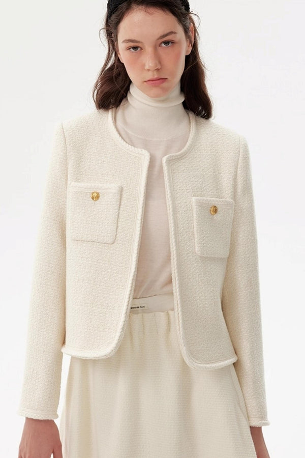 French Tweed Wool Jacket