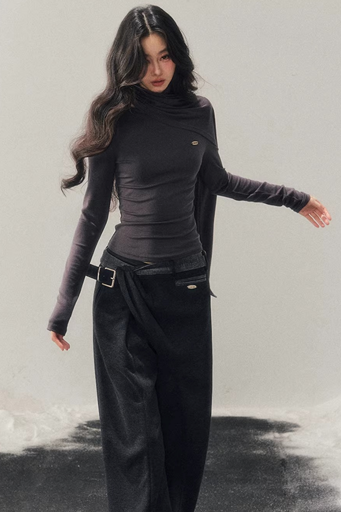 Long-Sleeved Wool Winter Top