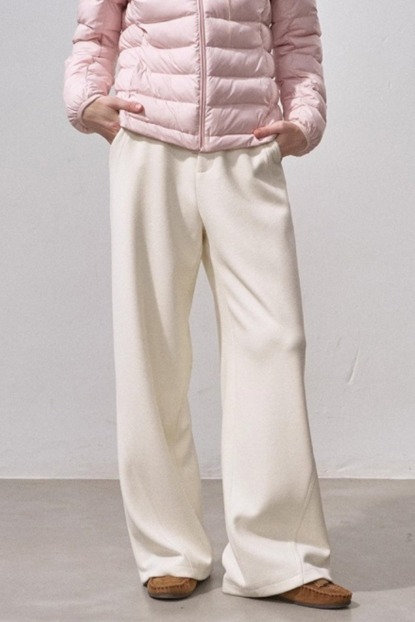 Wool Blend Scimitar Pants