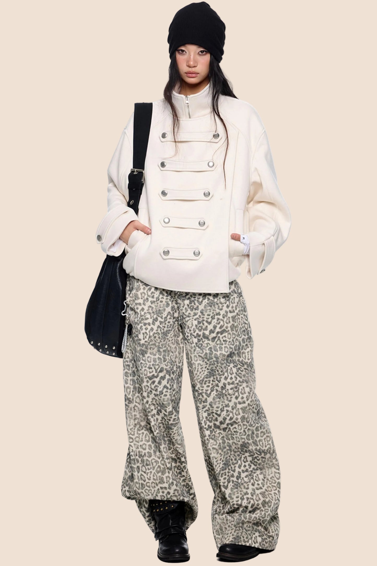 Silhouette Pleated Wool Coat