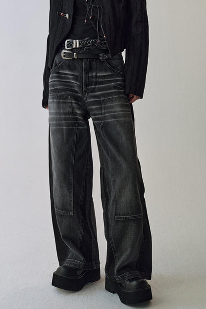 Whispers Gray Washed Jeans Pants