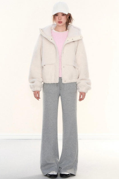 Fleece Hooded Work Jacket