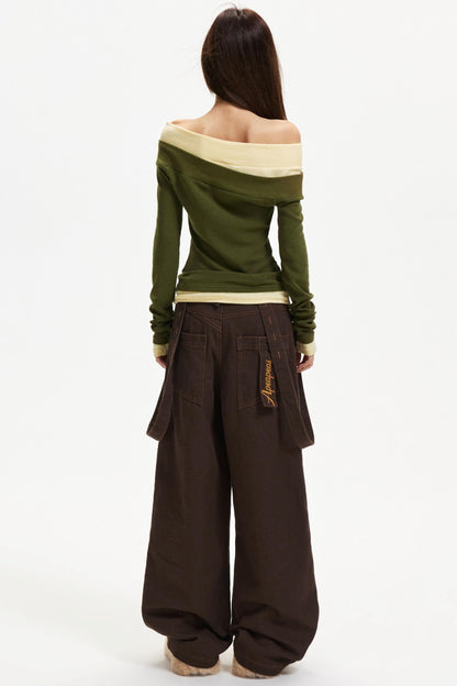 One-Shoulder Knitted Top