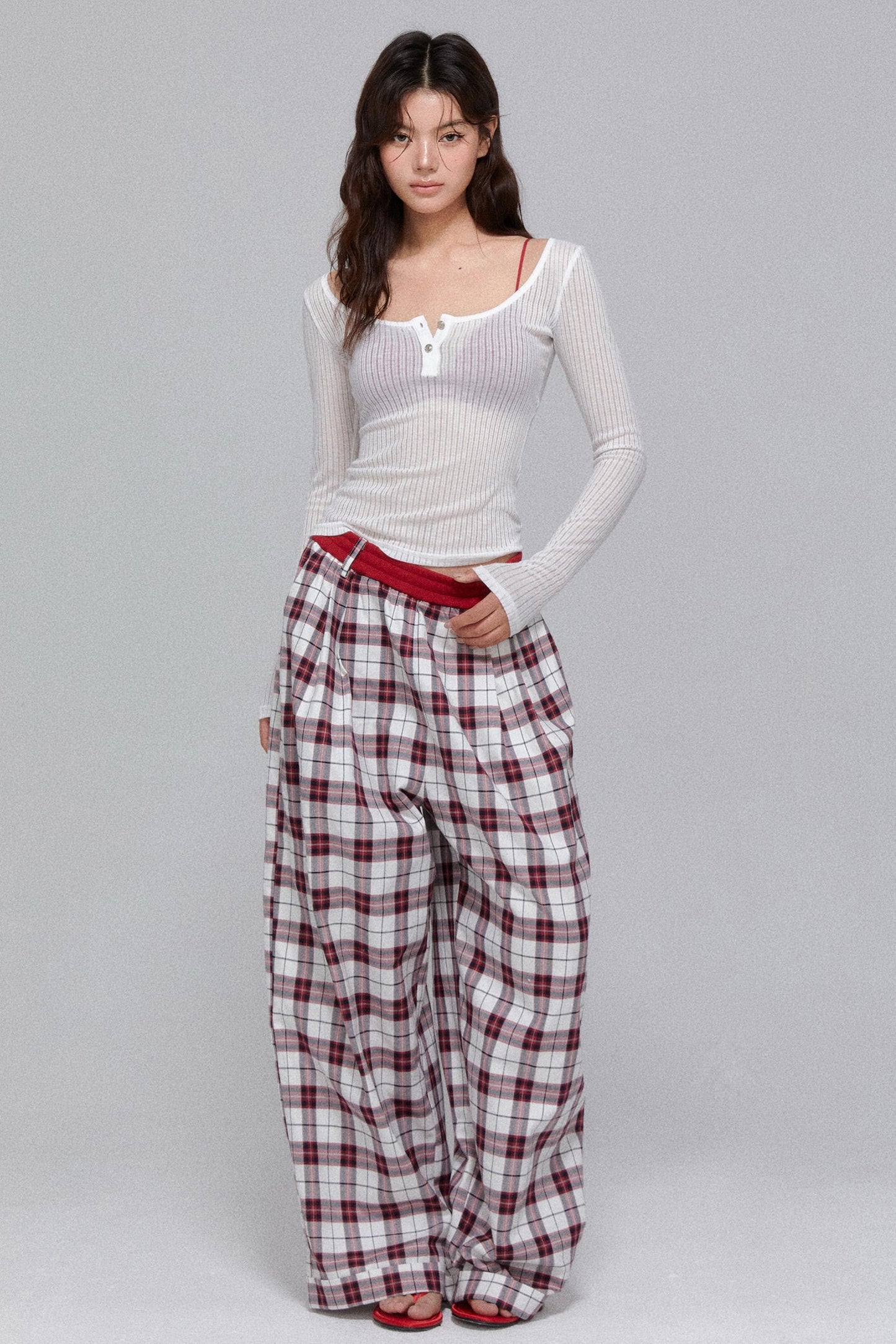 Slim Fit Long Sleeve Stripe Shirt