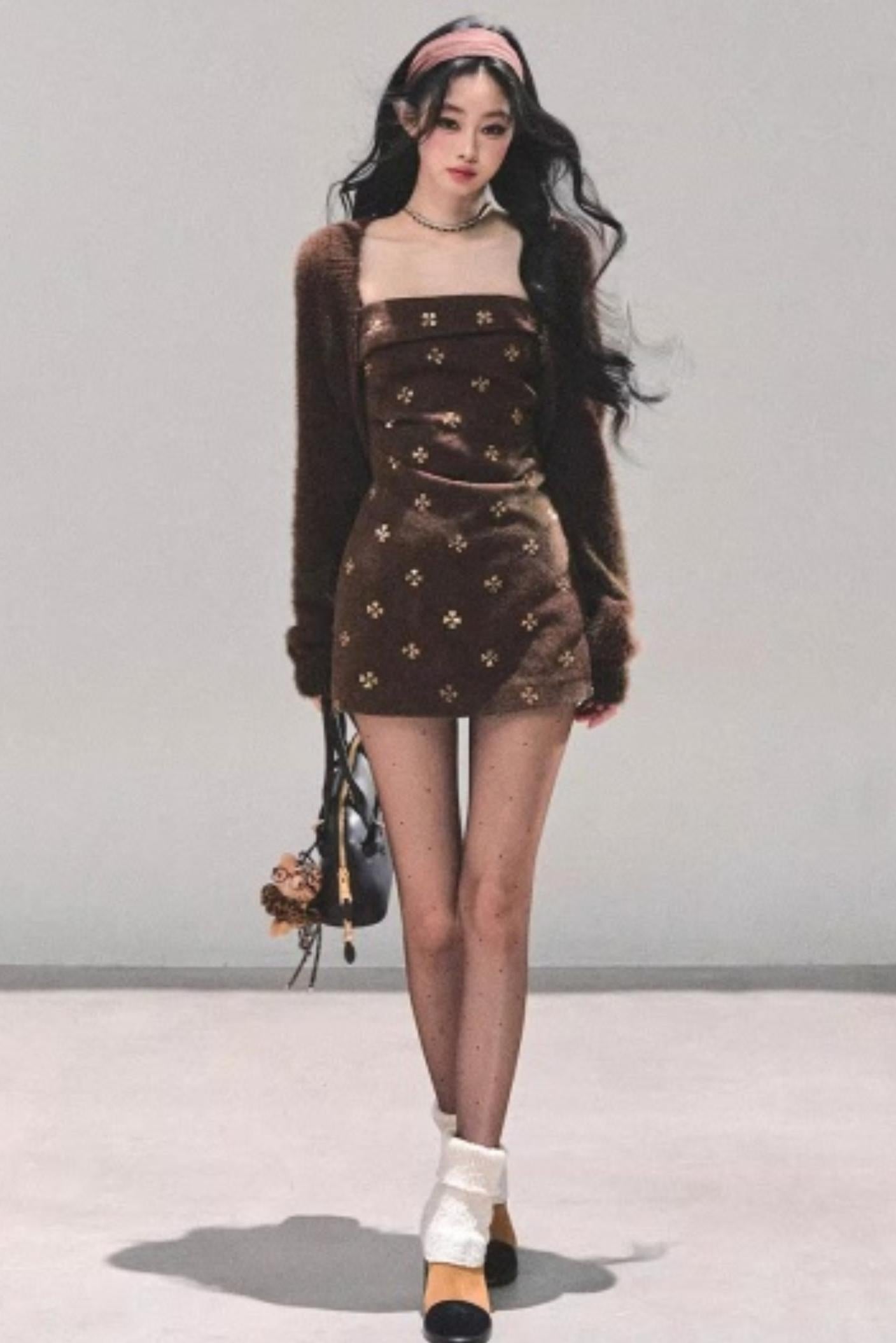 French Wool Suspender Dress Set-Up