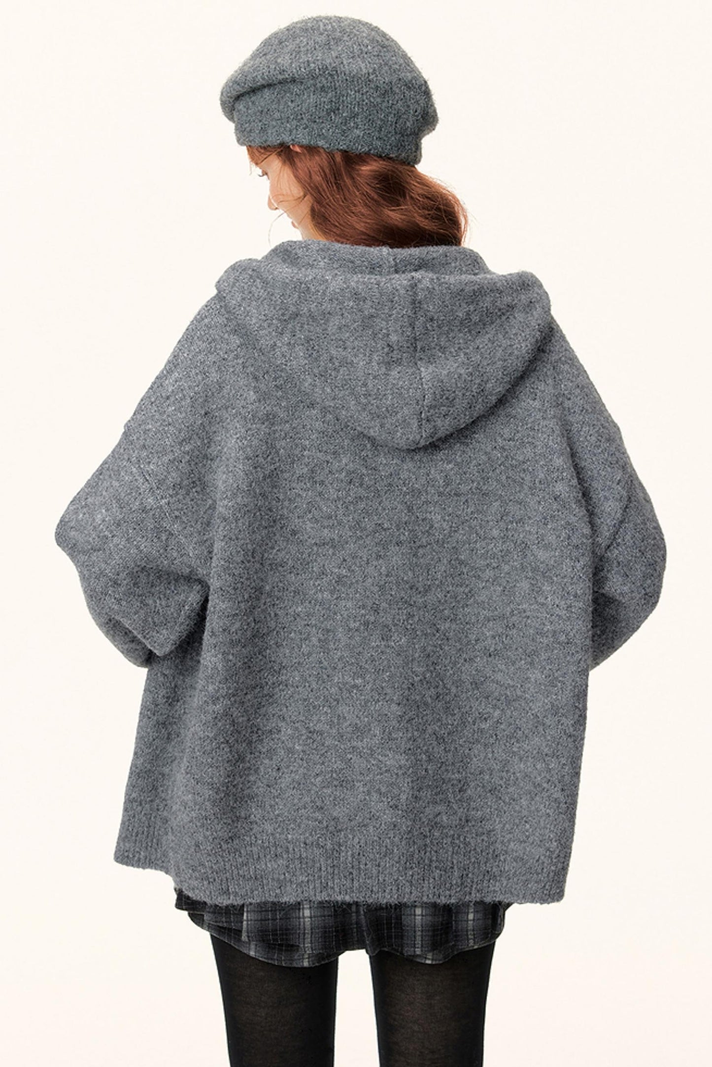 Hooded Knitwear Jacket