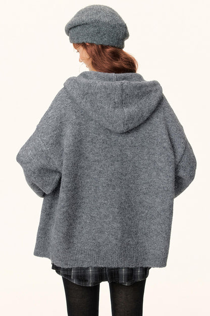 Hooded Knitwear Jacket