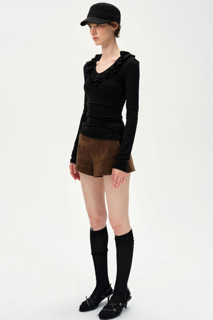 Lace V-Neck Slimming Top