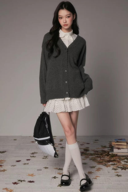 Lace Knit Feminine Cardigan