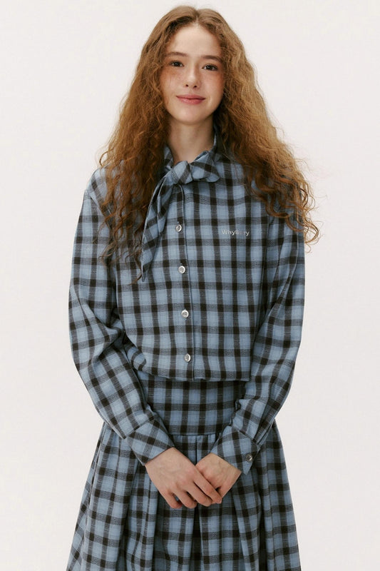 Vintage Diagonal Placket Strap French Shirt