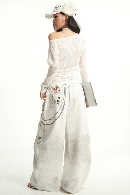 Shoulder Long Sleeve Cover-Up Slim Top