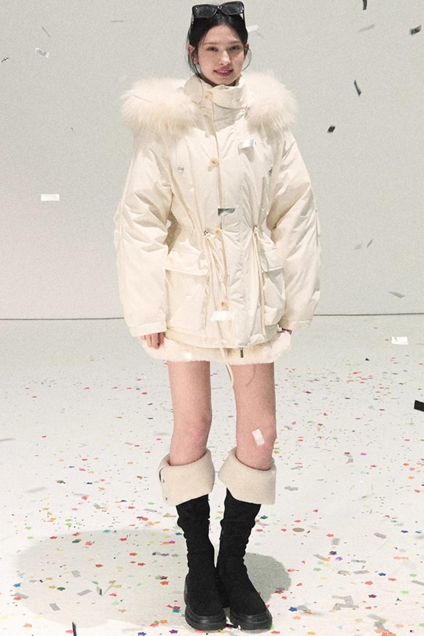 Snowfall Lace Knitted Dress