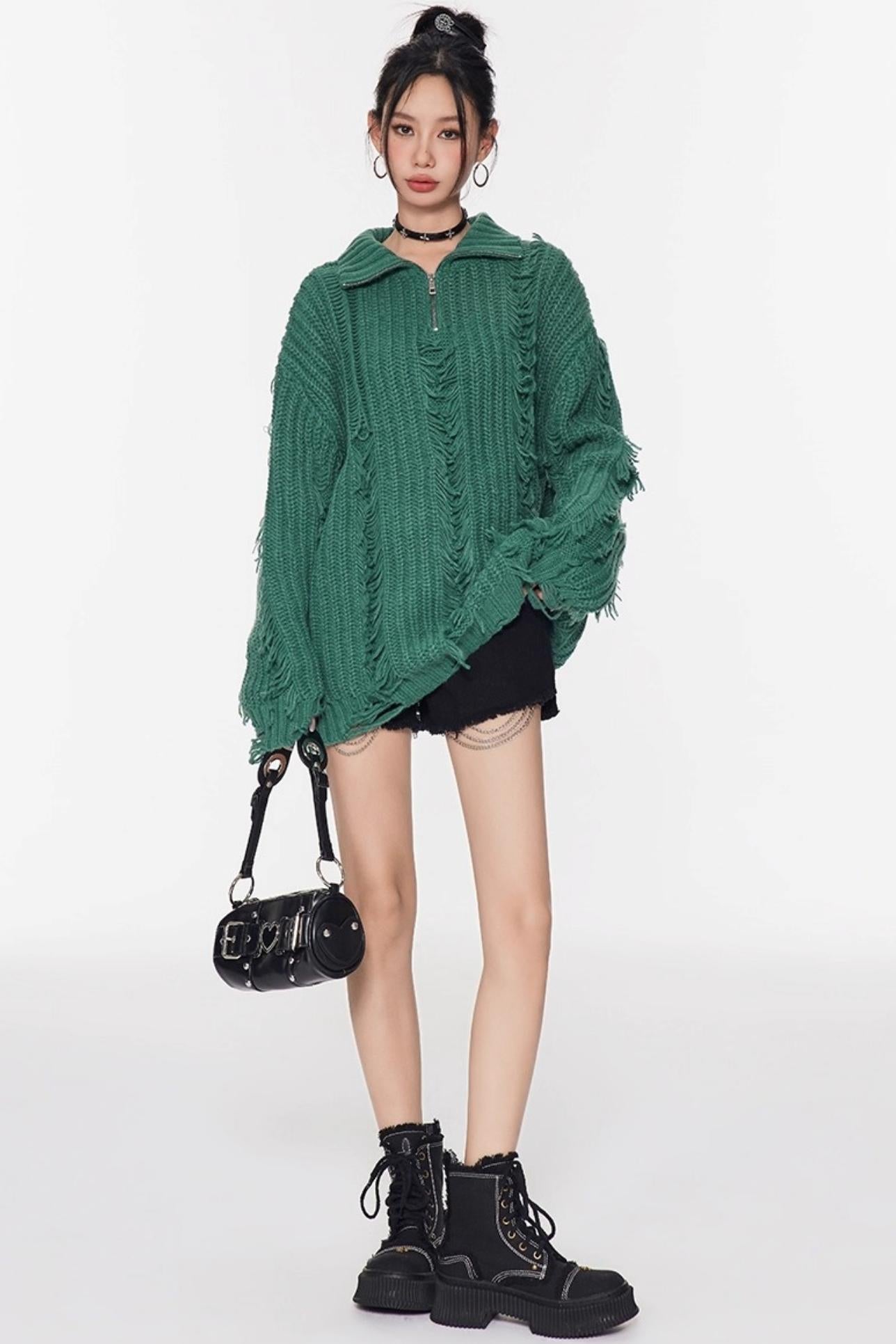 Soft Waxy Knit Sweater