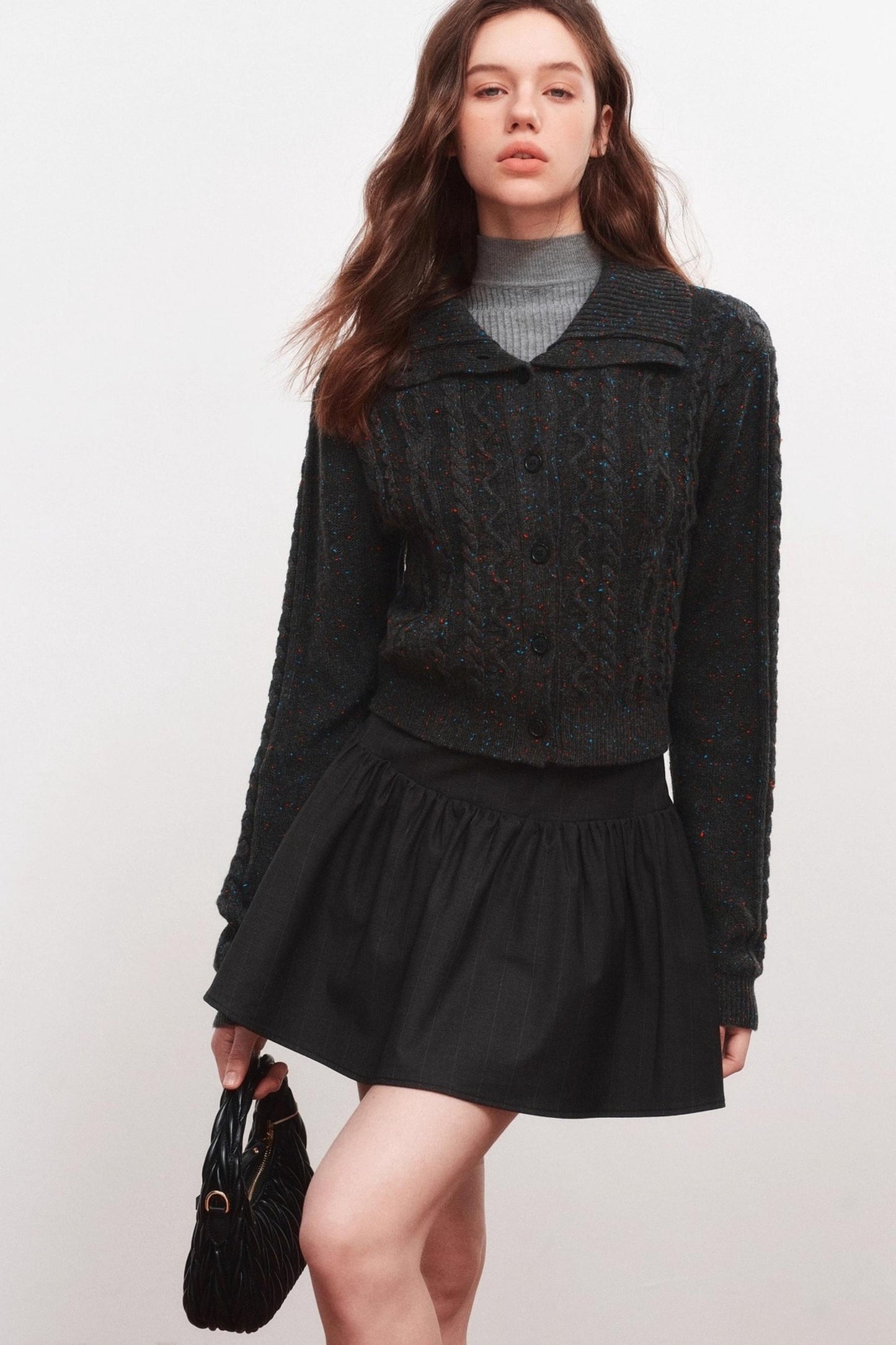 Lapel Knitted Sweater