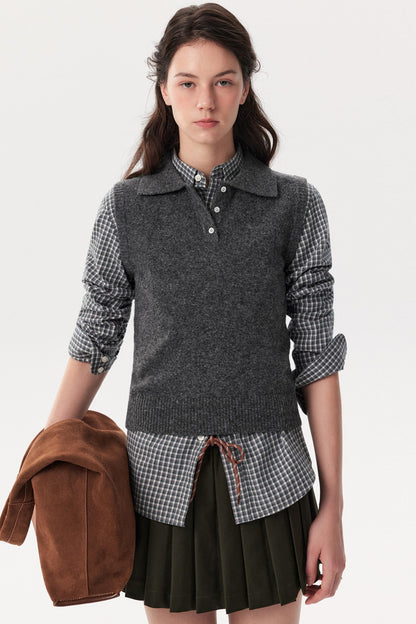 Old Money Wool Shirt & Vest Set-Up