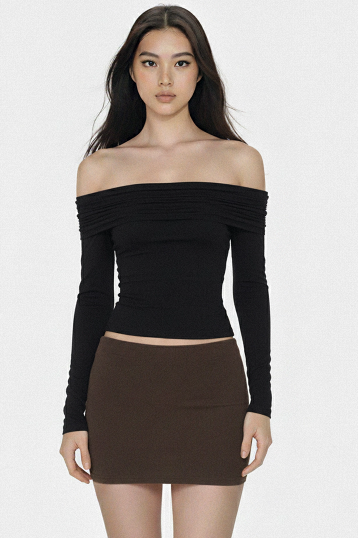 One-Shoulder Backless Blouse