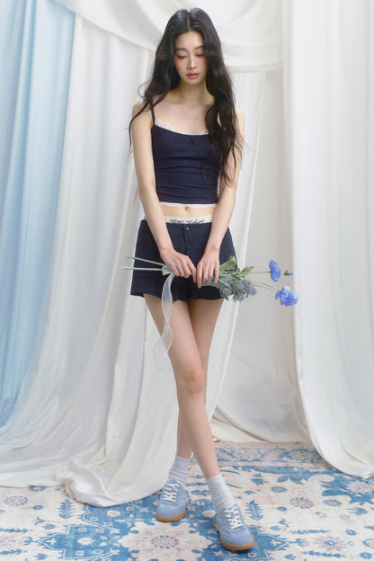 Sporty Strap Knit Top Set-Up