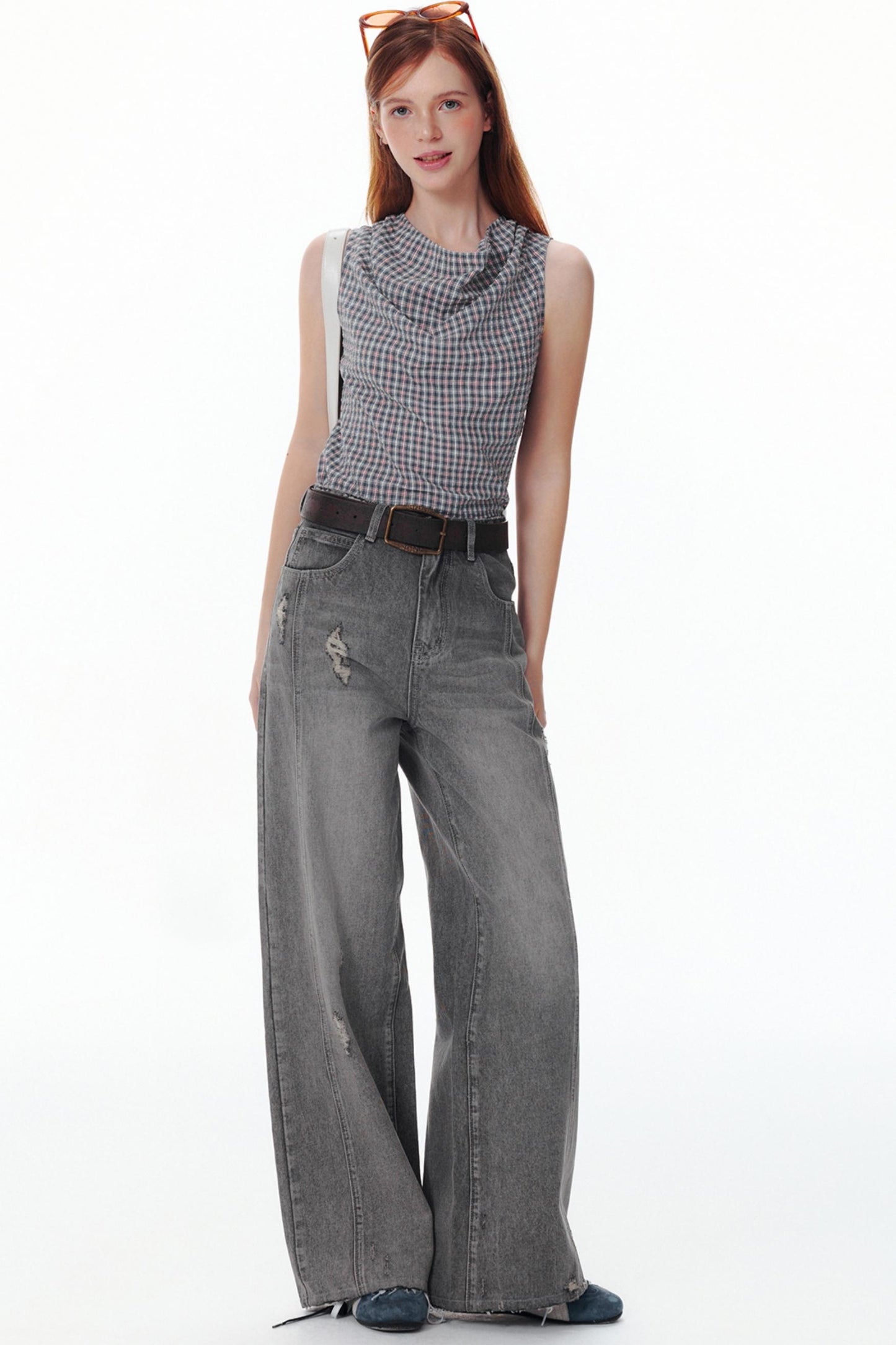 Vintage Chic Sleeveless Swing Top