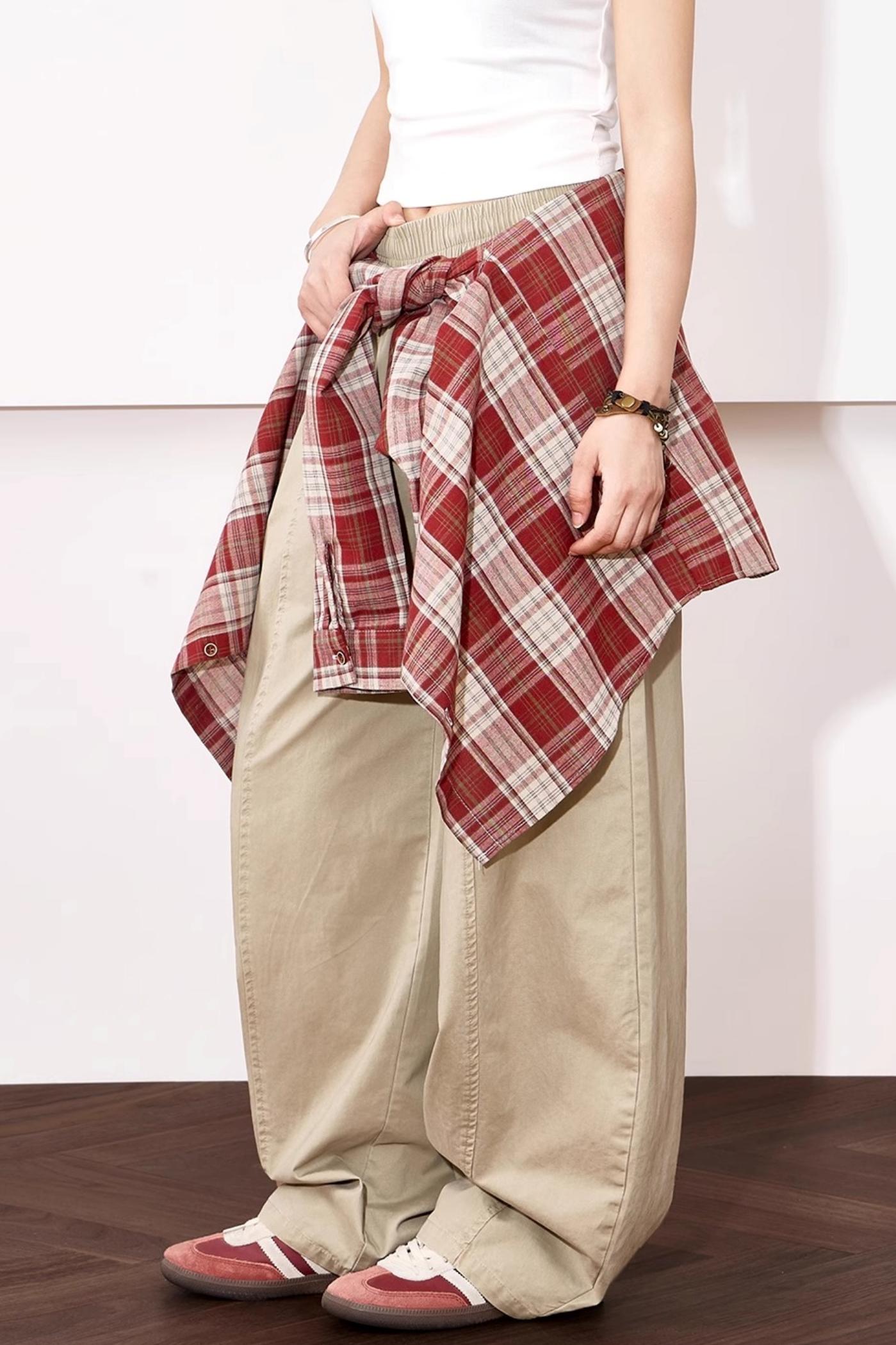 Relaxed Wide-Leg Cotton Pants