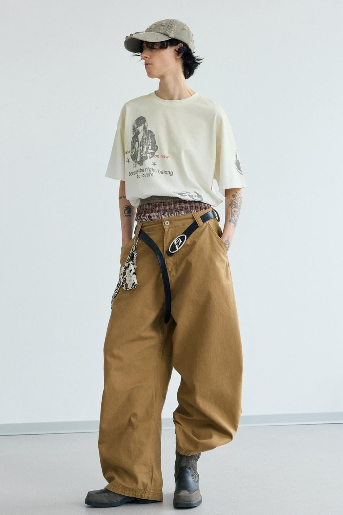 Vintage Gradient White Tee