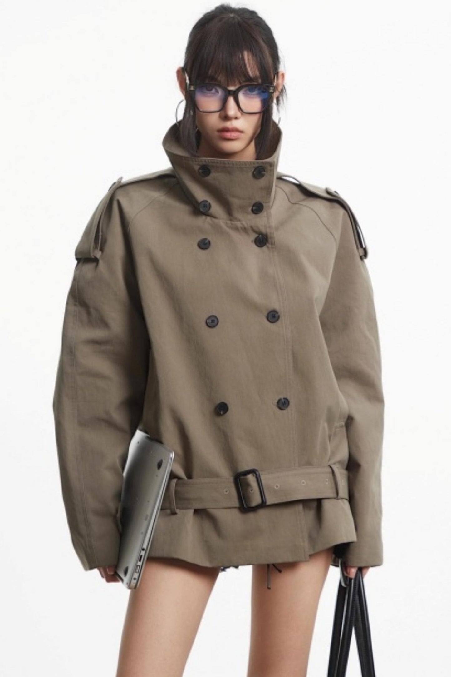 Retro Dark Khaki Work Jacket