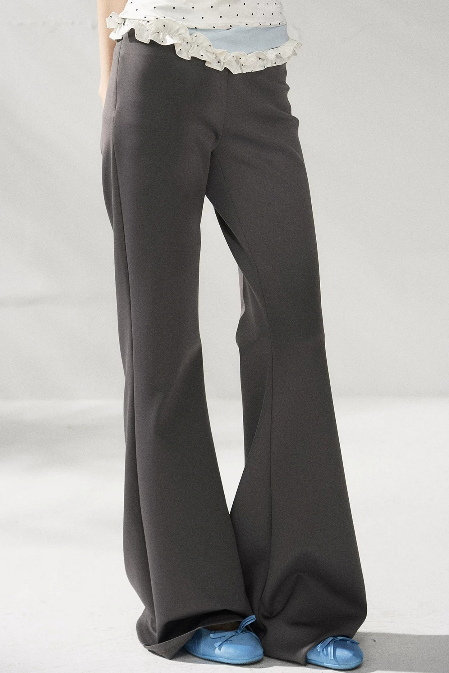 Pantalones de yoga acampanados de cintura alta