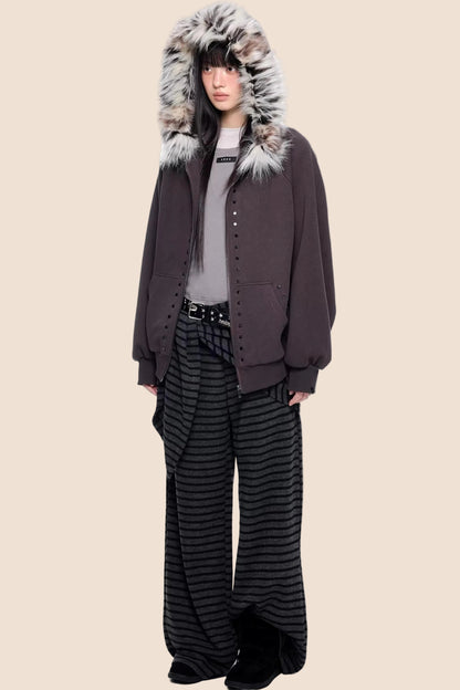 Rivet Retro Wide-Leg Pants Set-Up