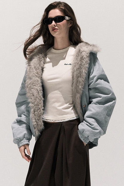 Tencel Wool Pleats Wide-Leg Pants