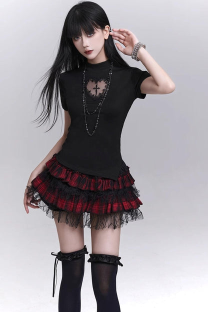 Curve Line Slim Skirt