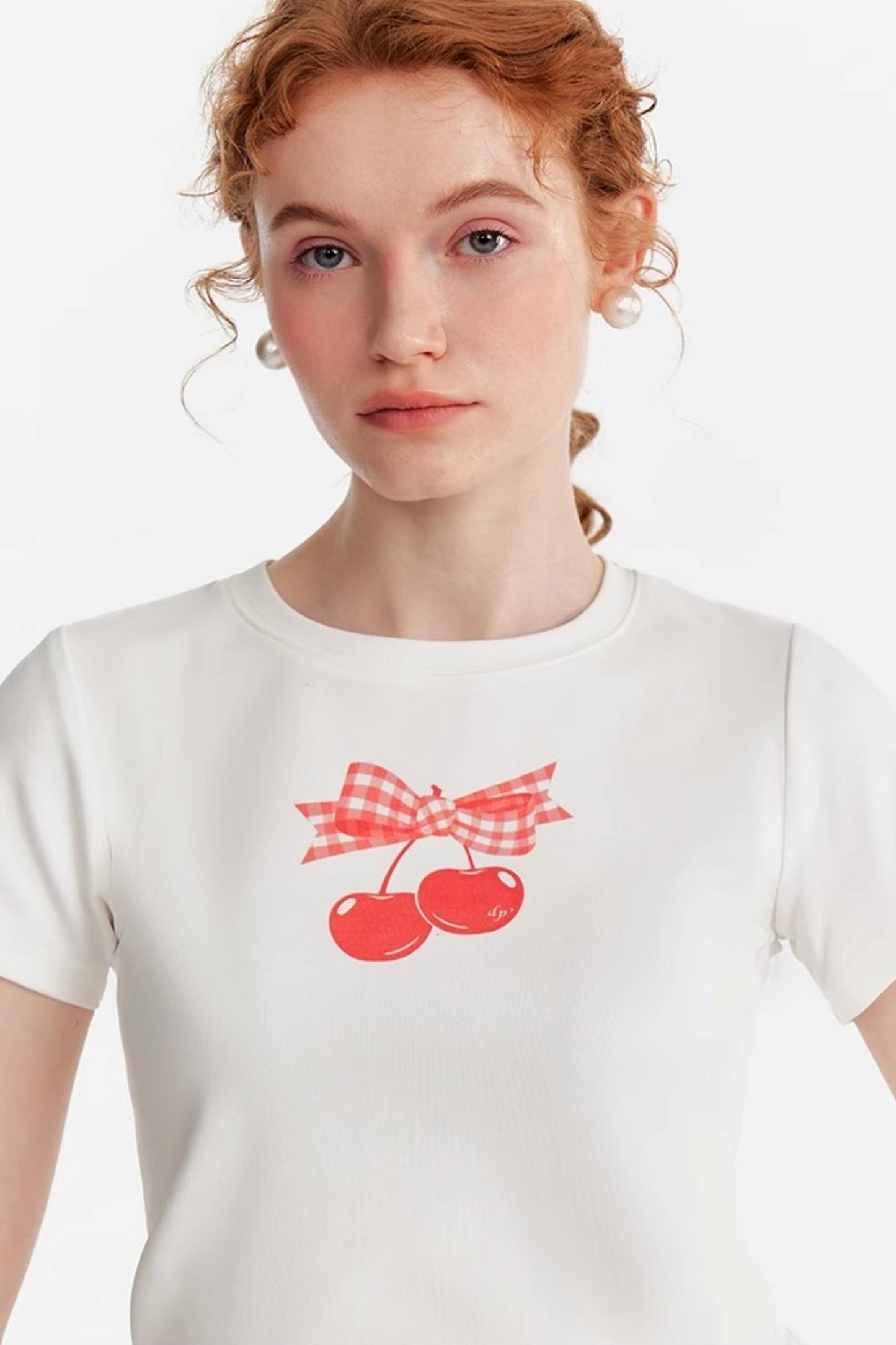 Pink Cherry Print Halter Skirt Set-Up