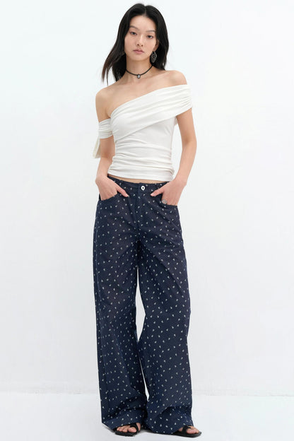 One-Shoulder Tencel Top