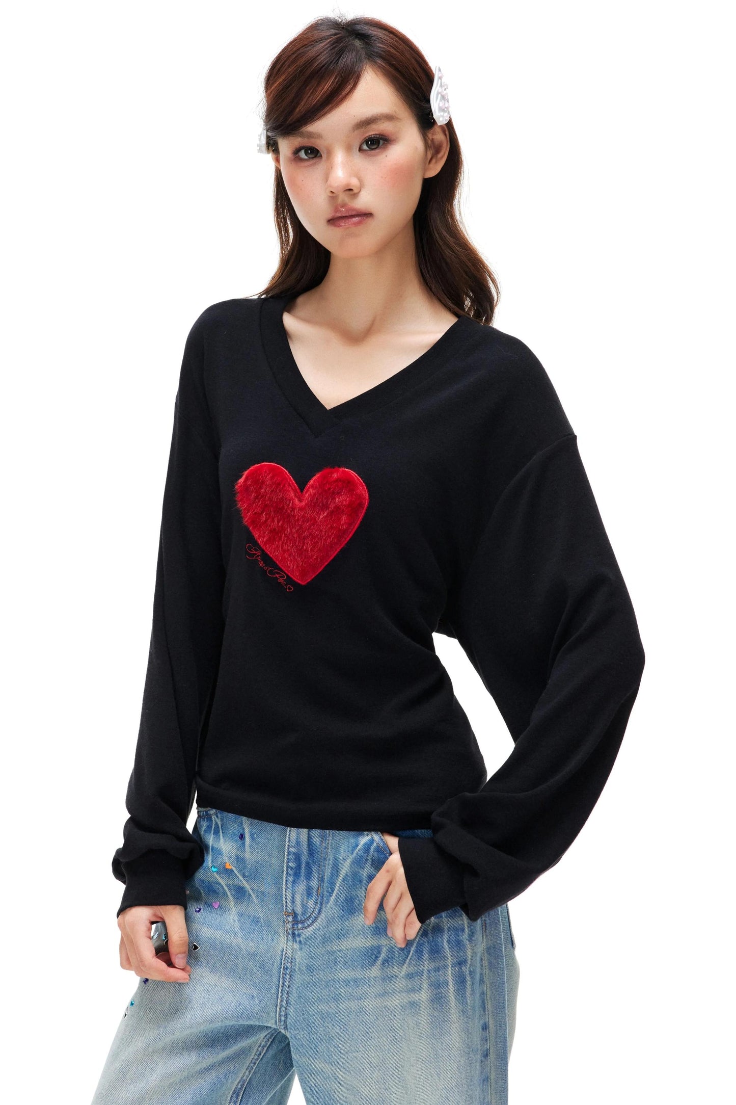 Faux Fur Off-Shoulder Top