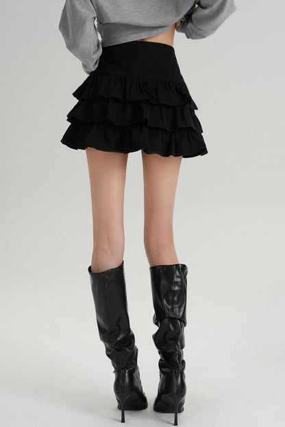 Classic High Waisted Pleated Skirt