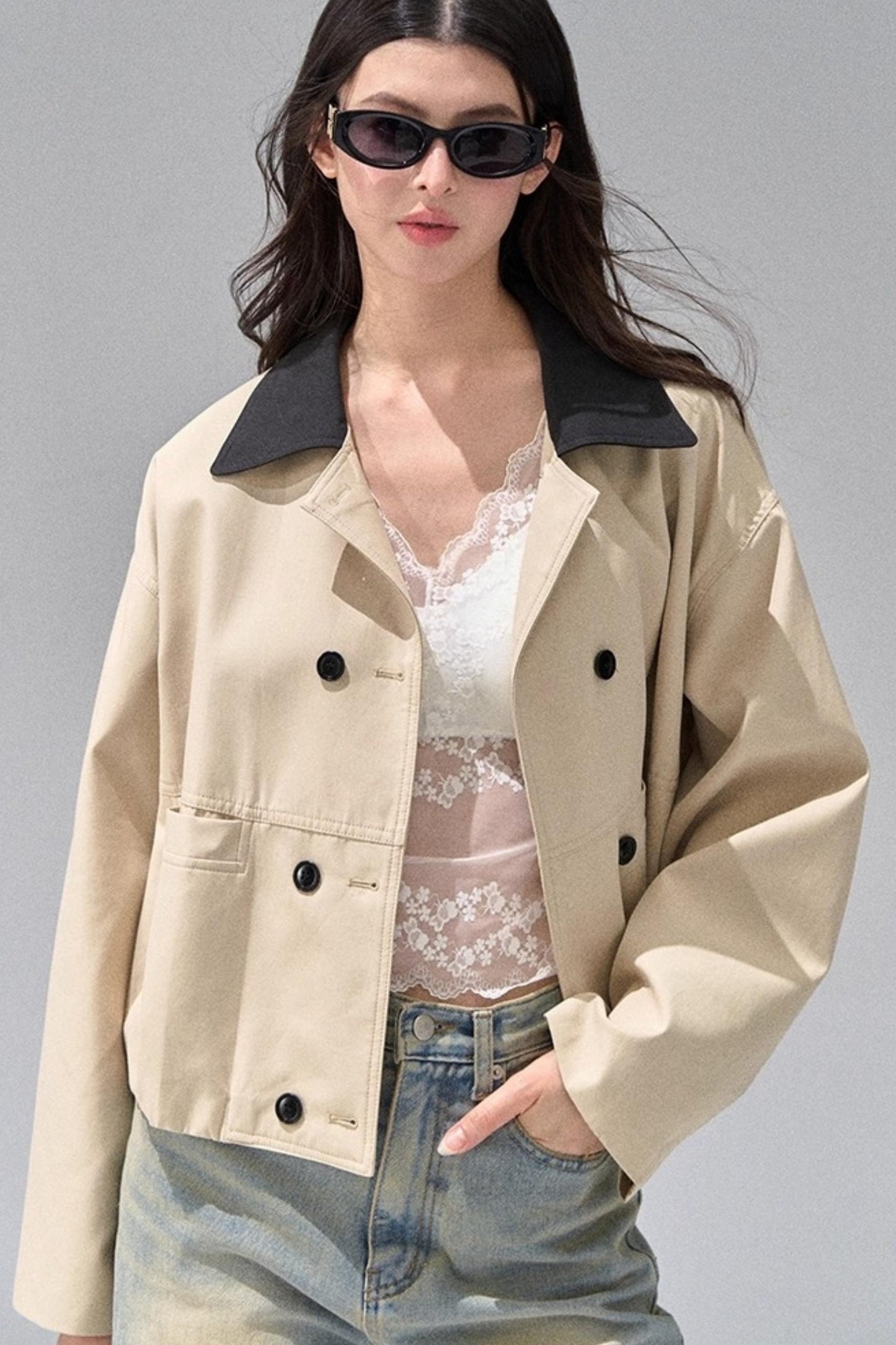 Short Petite Trench Coat