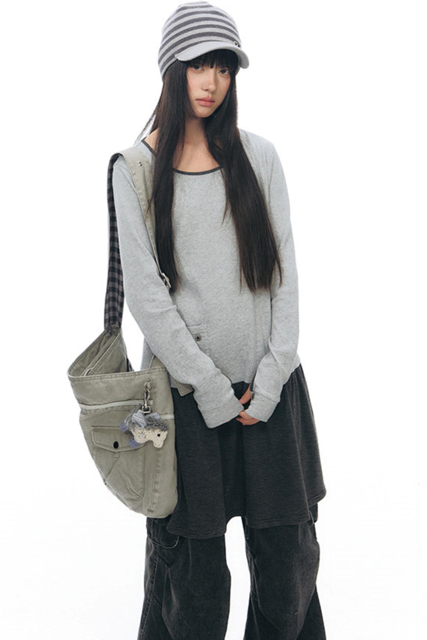 Patchwork Knit Dress