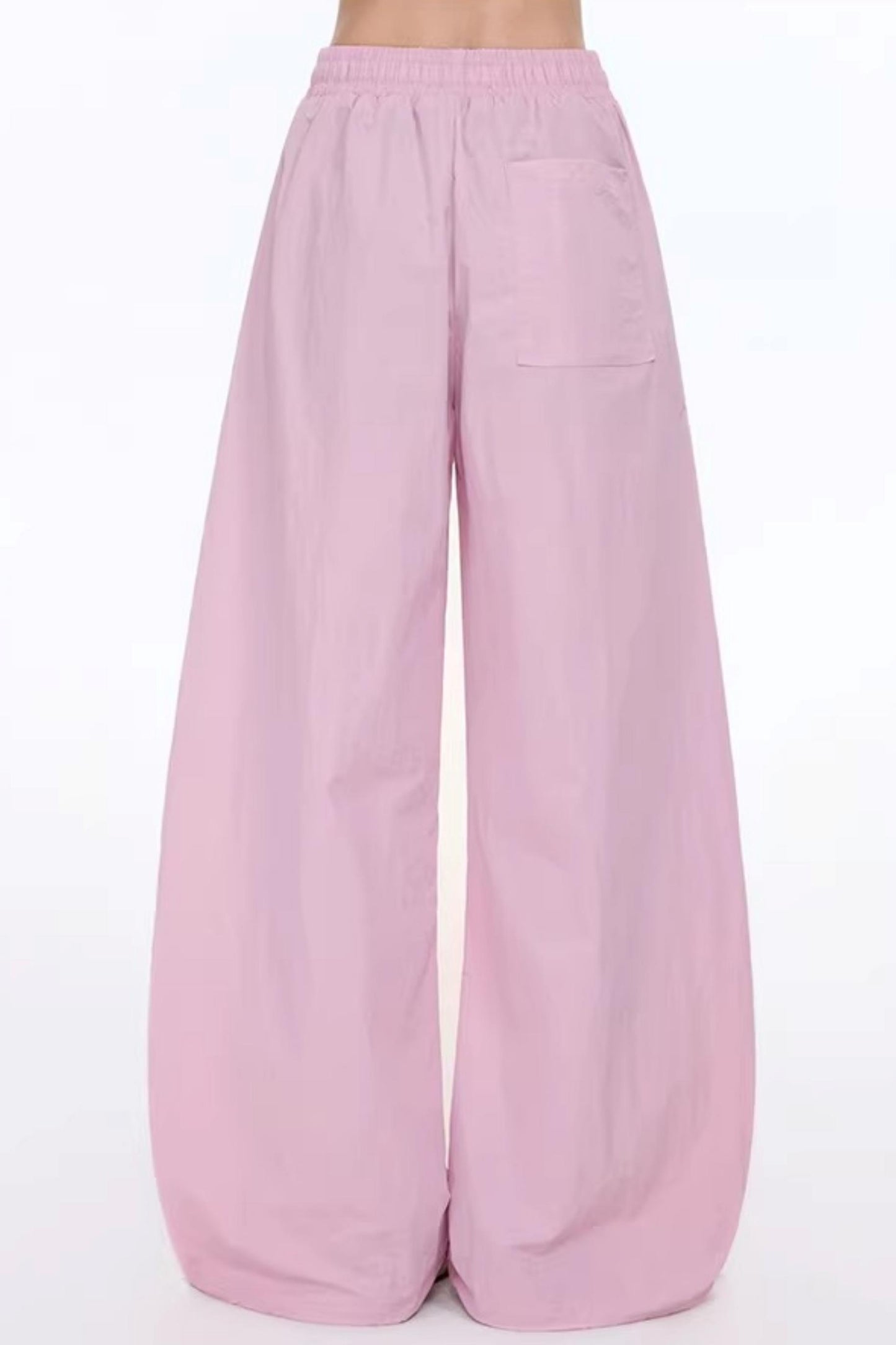 Letter Print Wide-Leg Pants