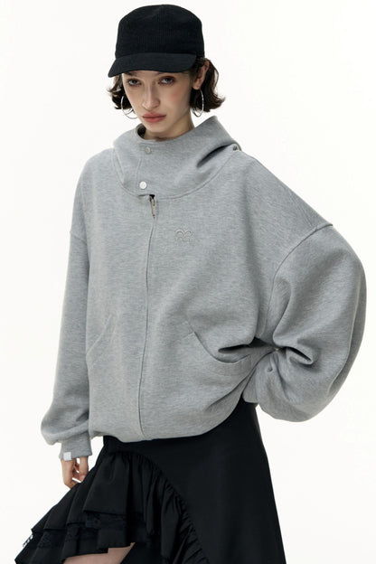 Tea Layer Hooded Cardigan Coat